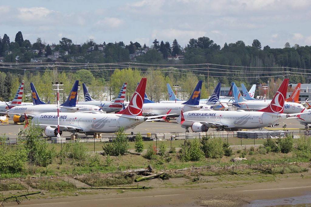 Acumulación de aviones pendientes de entrega. Foto: Sounder Bruce