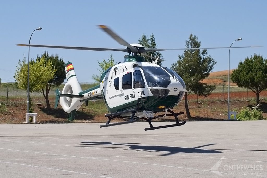 Uno de los 13 EC135 que tiene la Guardia Civil actualmente.
