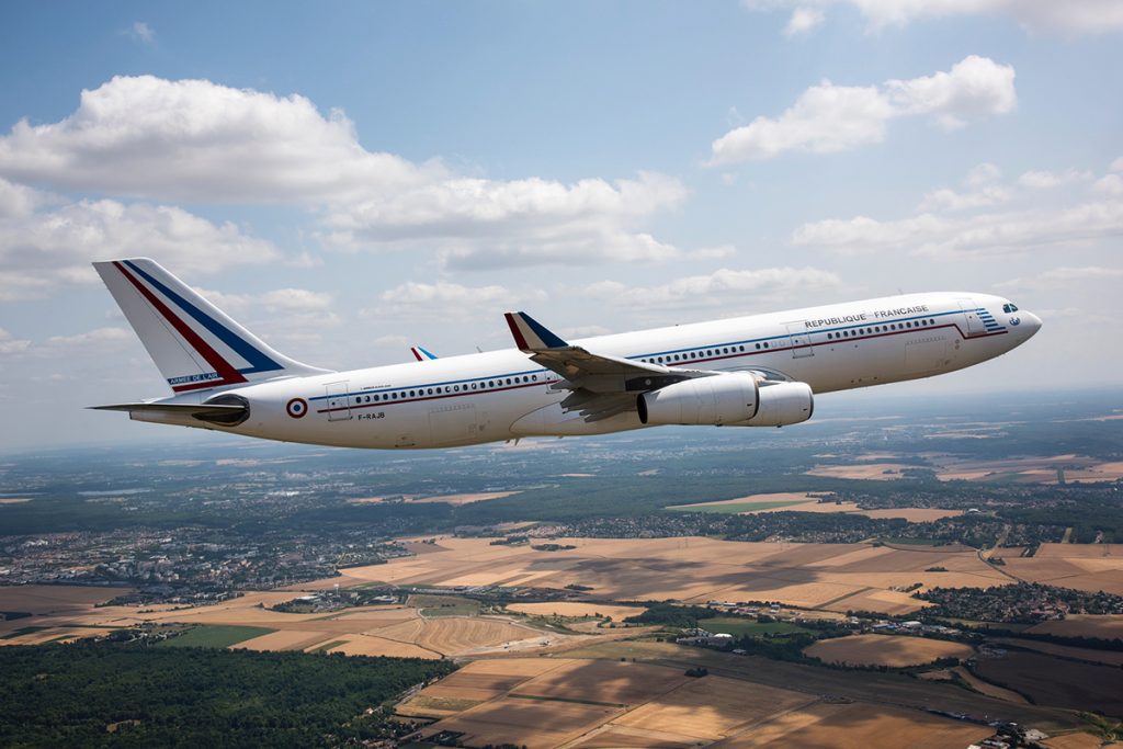 A340-200 cuando aún estaba en servicio para el gobierno francés. Foto: Armée de l'Air