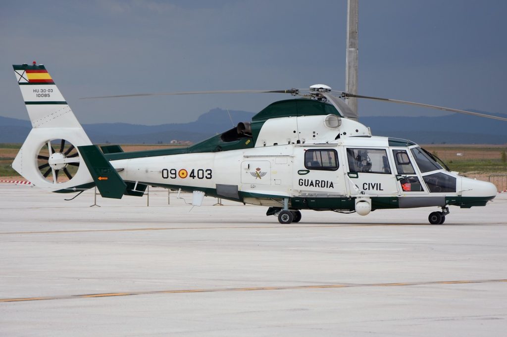 AS365 Dauphin de la Guardia Civil. Foto: Alberto González.