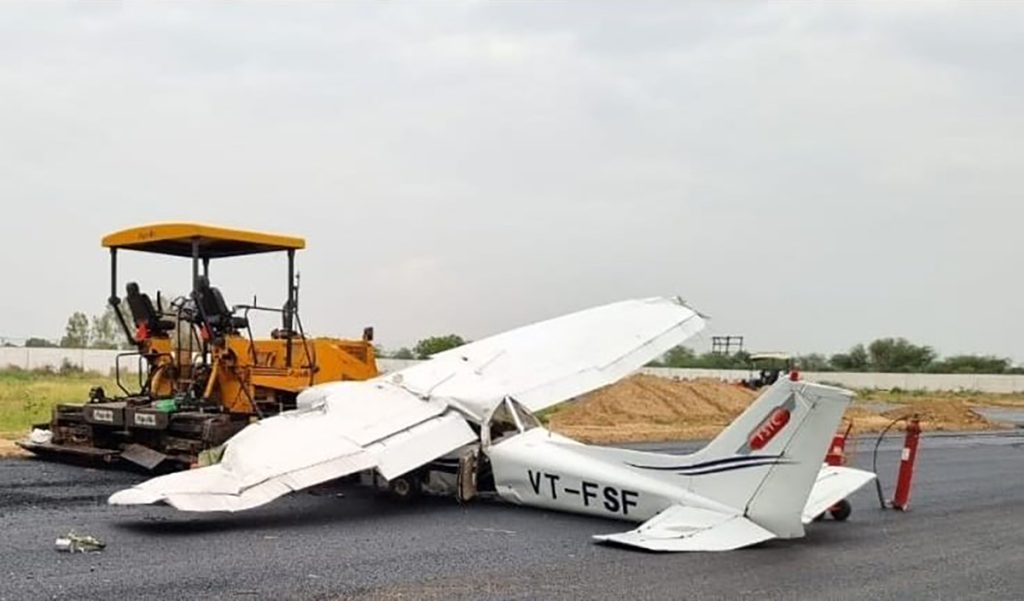 El C172 involucrado en el accidente. Foto: DGCA