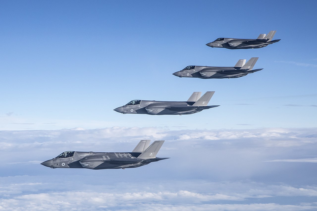 Imágen con propósito ilustrativo, F-35B británicos. Foto: CPL Tim Laurence