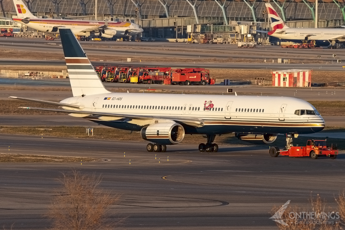 El EC-HDS es el único B757 que queda en la flota de Privilege Style.