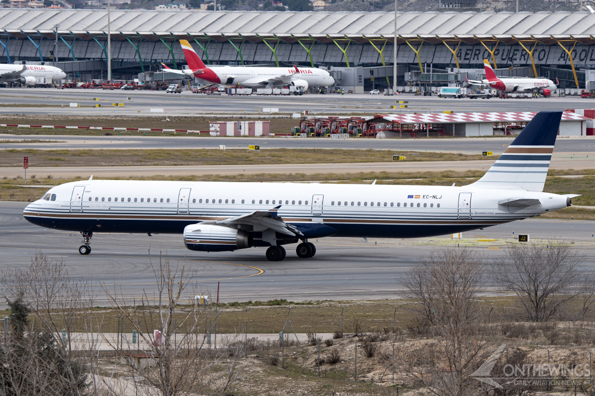 El A321 de Privilege, con matrícula EC-NLJ