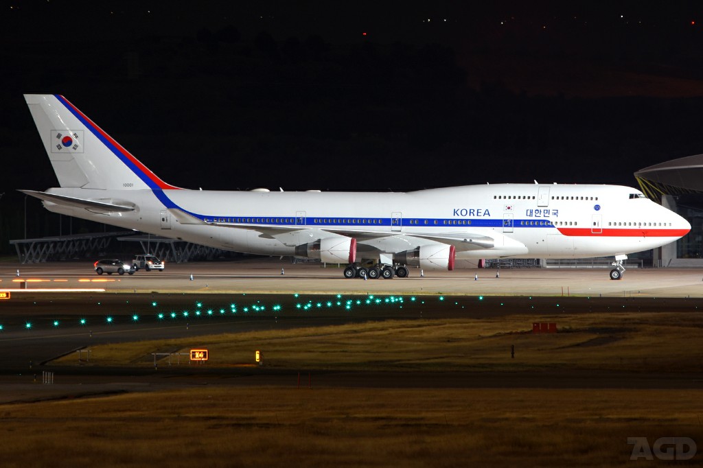 En antiguo B747-400 presidencial surcoreano. Foto: Alberto González