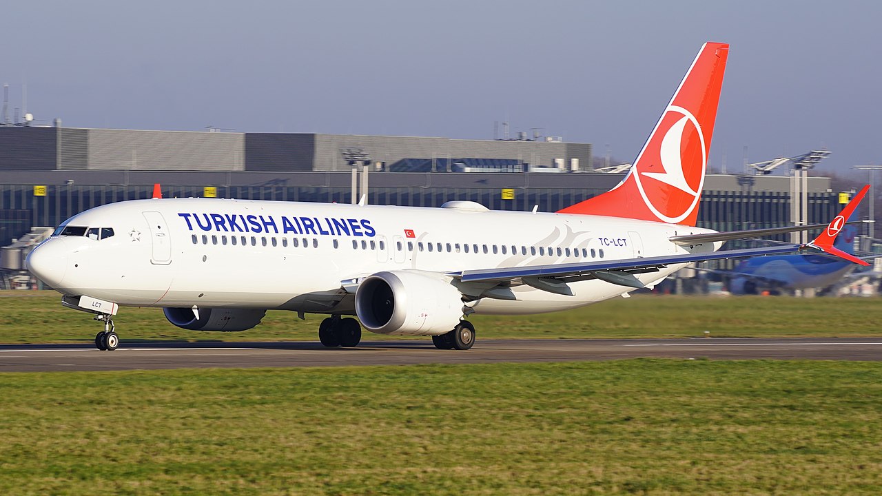 Boeing B737 MAX8 de Turkish Airlines