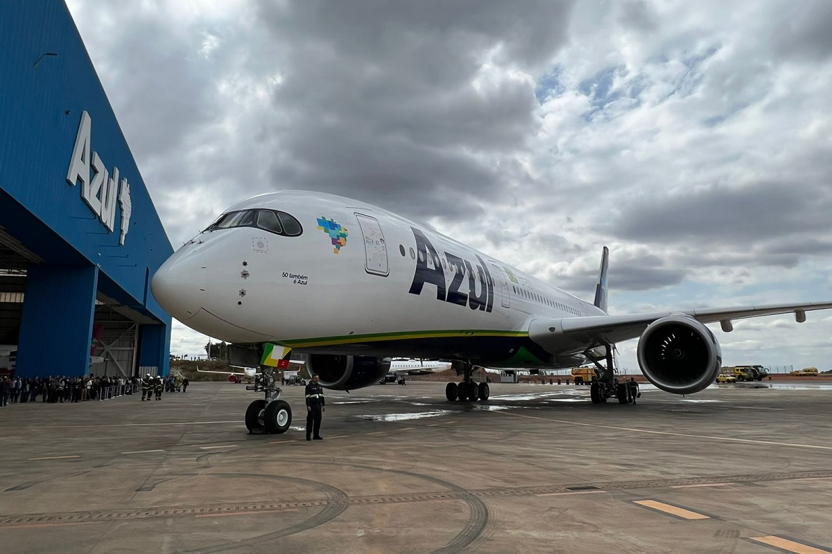 A350 de Azul. Foto: Azul Linhas Aéreas