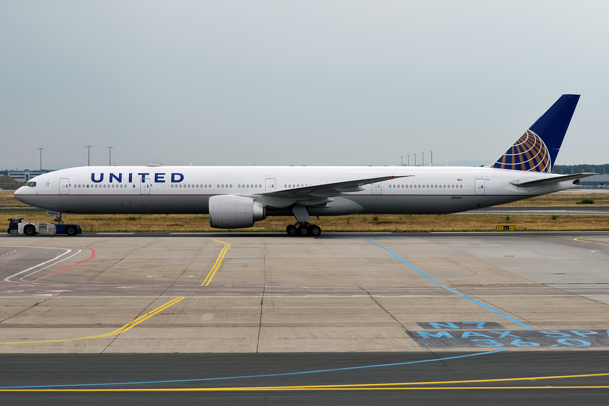 Boeing B777-300ER de United Airlines. Foto: Anna Zvereva