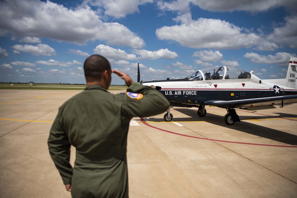 Piloto militar de la USAF de los EEUU