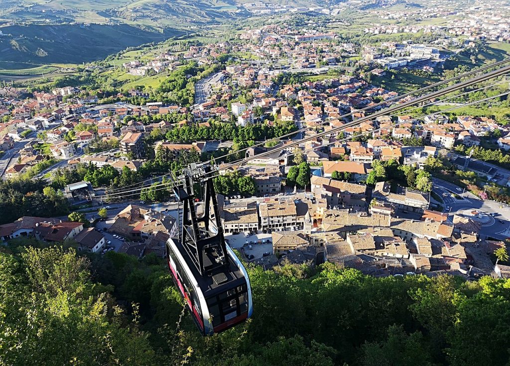 Parte de San Marino visto desde su parte más alta.