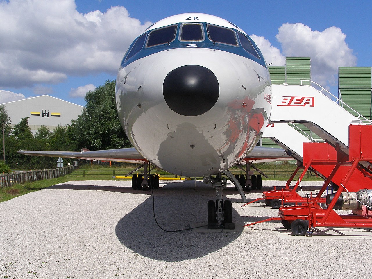 Uno de os Hawker Siddeley conservados actualmente en Mánchester.