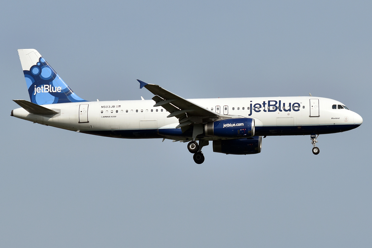 El primer A320 de JetBlue, el N503JB