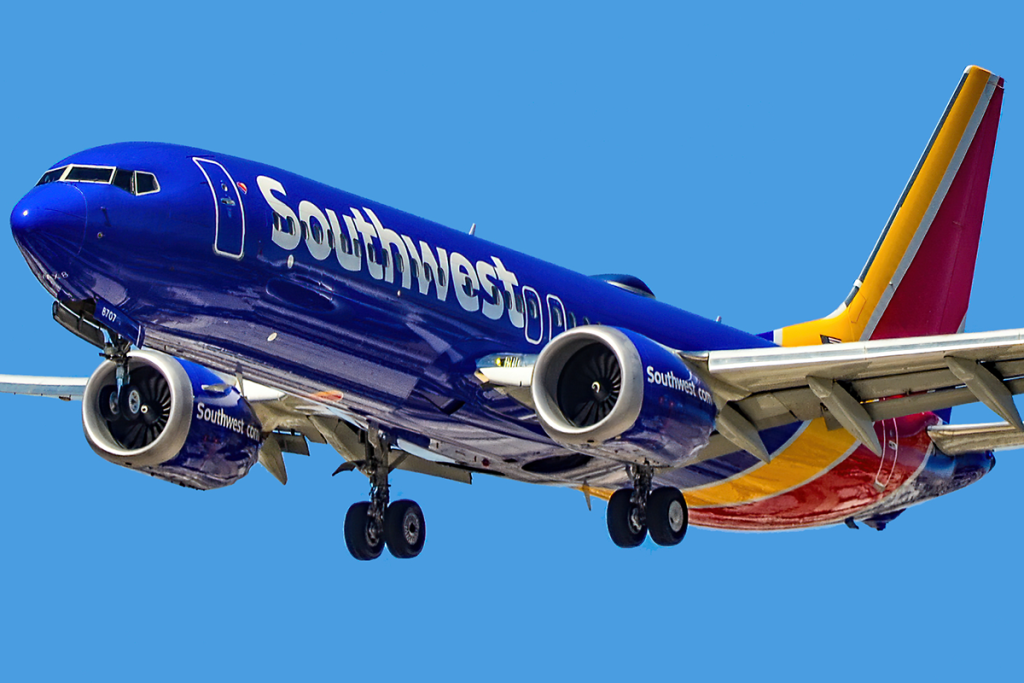 Boeing B737 MAX8 de Southwest Airlines.