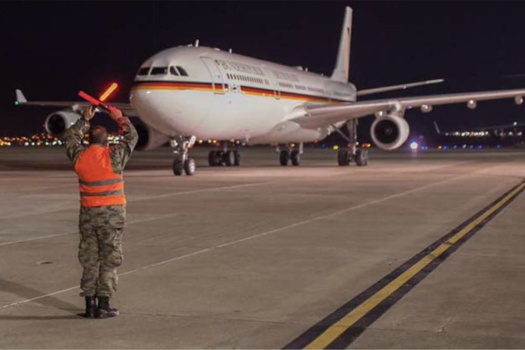 Uno de los dos A340 que utiliza Alemania para transporte VIP y que opera la Luftwaffe