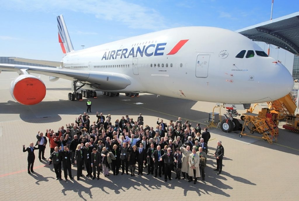 Uno de los A380 de Air France antes de ser retirado. Air France ha sido de las aerolíneas que más rápido ha retirado los A380