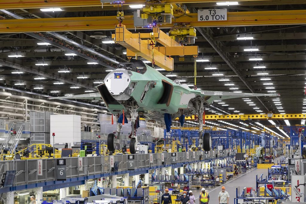 El primer F-35 de Bélgica ha entrado a la cadena de producción en junio de este año.