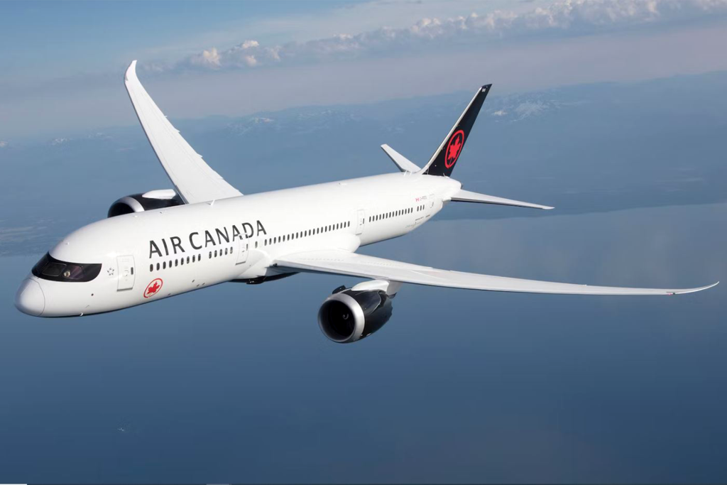 Un Boeing 787-9 de Air Canada con los nuevos colores de la compañía. Foto: Air Canada / Boeing