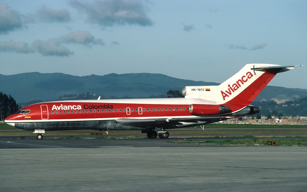 El B727 involucrado en el siniestro del vuelo Avianca 203. Foto: Richard Vandervord