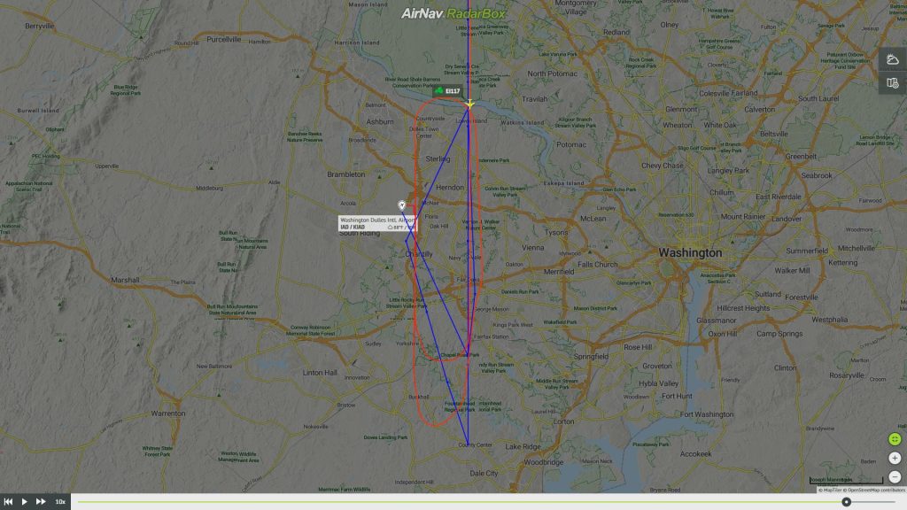 Ruta de vuelo del A321NEO de Aer Lingus. Foto: RadarBox