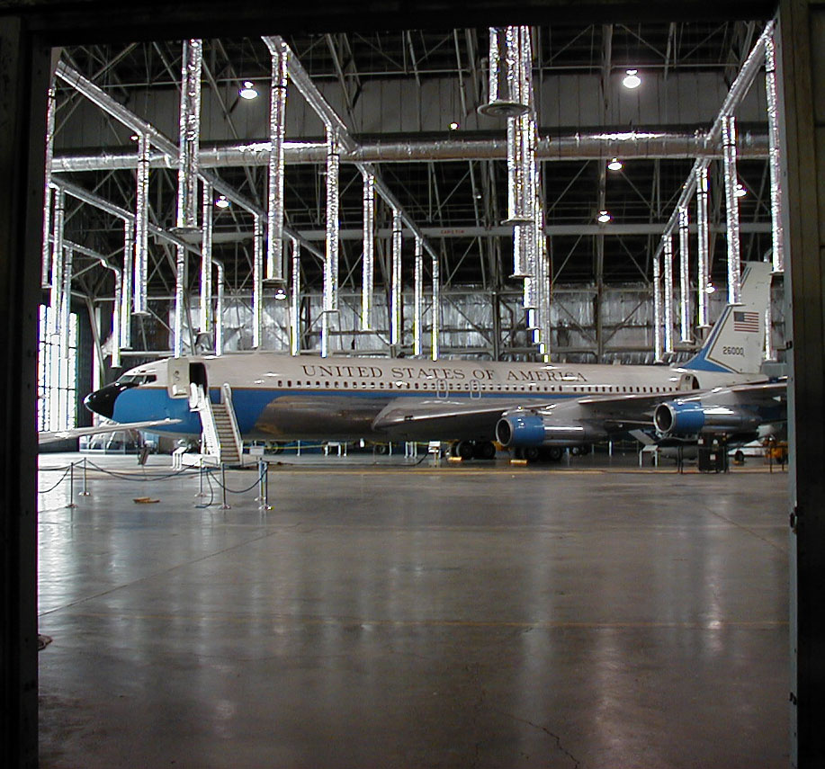 El SAM 26000, la primera unidad de la flota presidencial, exhibido en el museo de la USAF de la base aérea Wright-Patterson en Dayton, Ohio.
