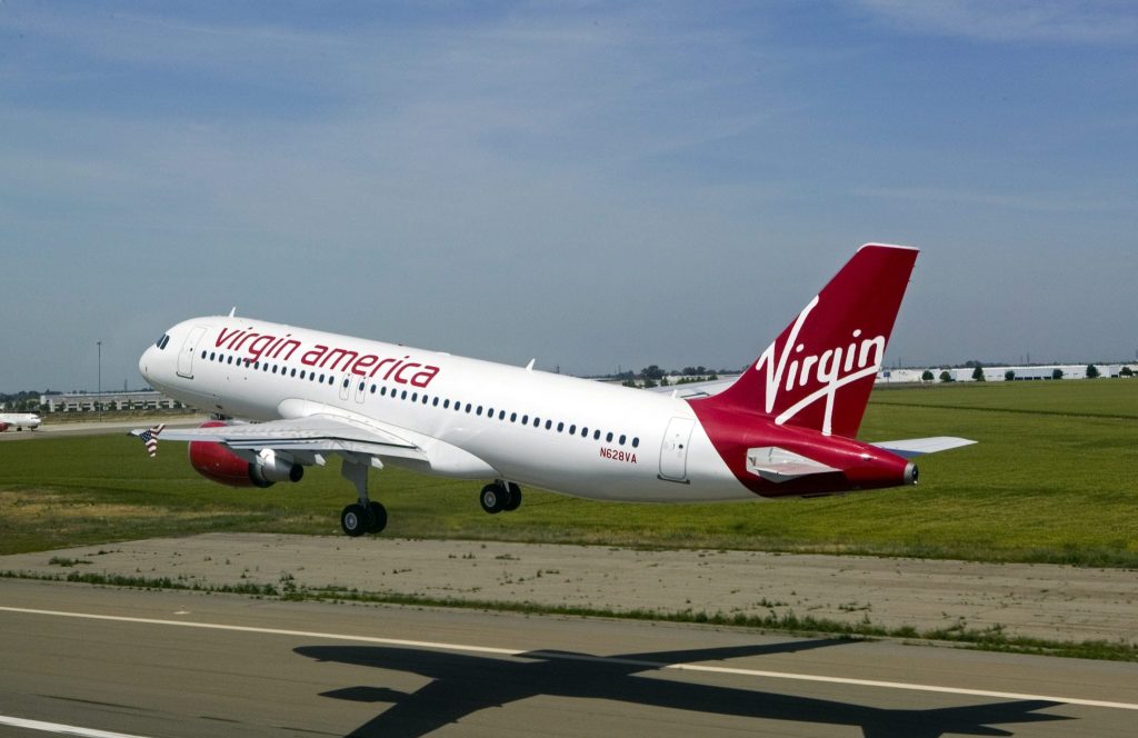 Airbus A320 de Virgin America.