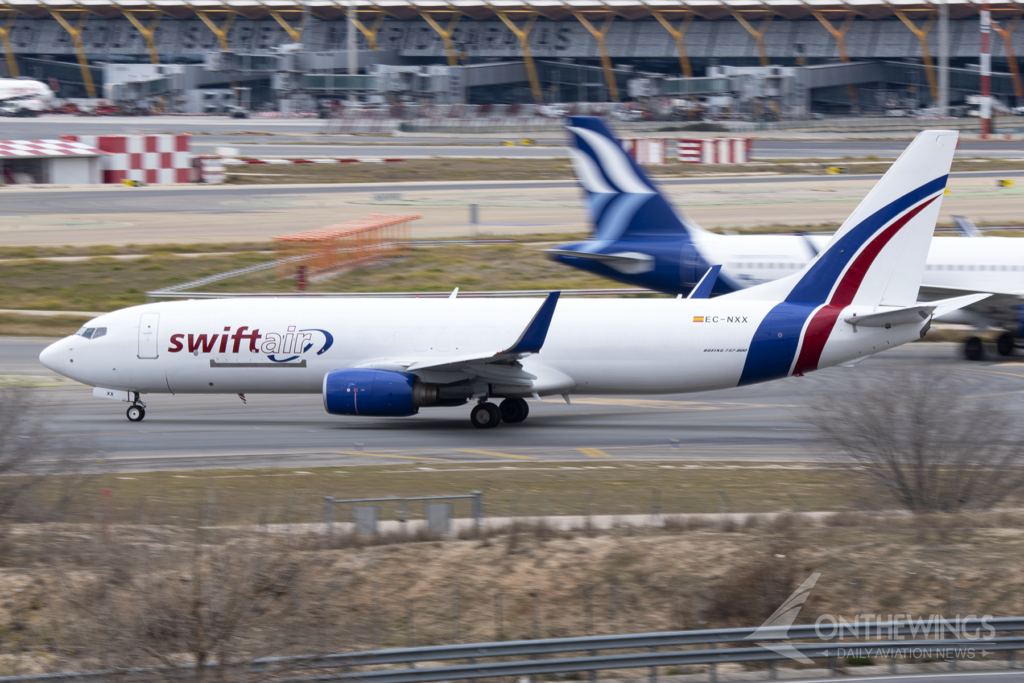 Uno de los Boeing 737-800BCF de SwiftAir