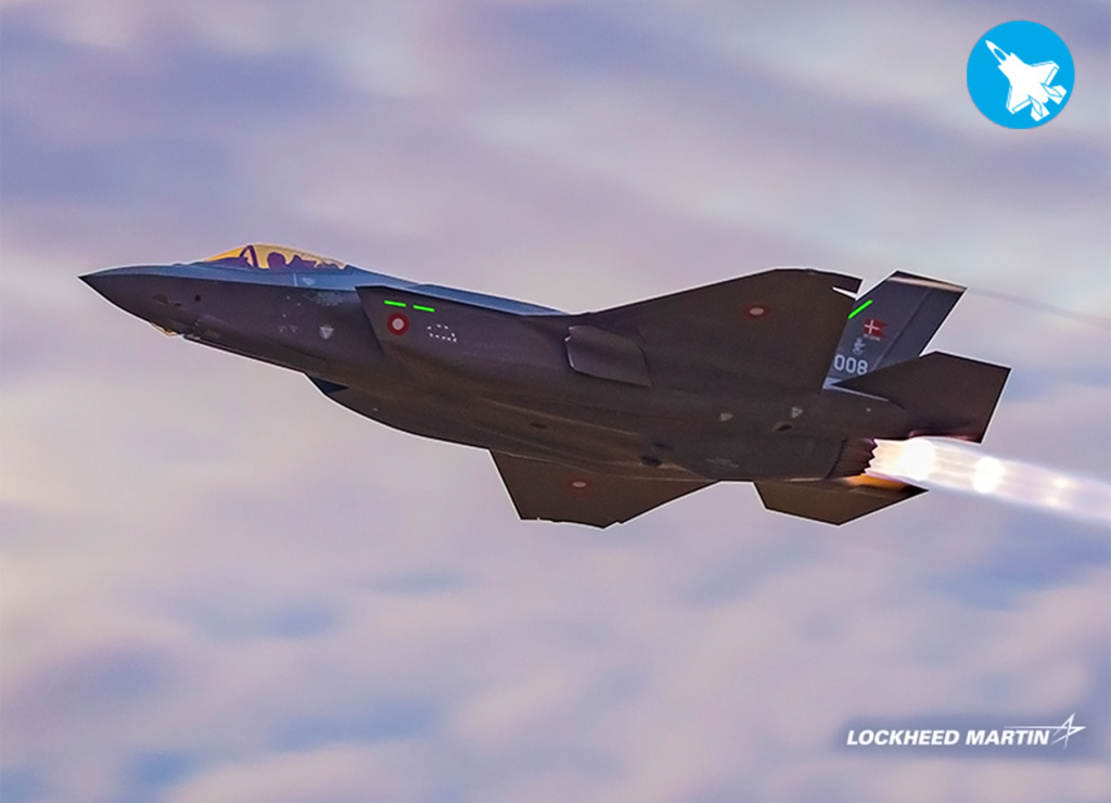 Uno de los primeros F-35 de Dinamarca. Foto: Lockheed Martin