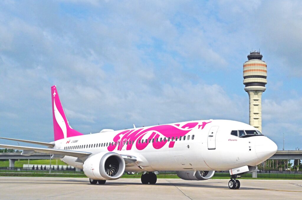 Uno de los 5 Boeing 737 MAX 8 de Swoop. Foto: Orlando International Airport