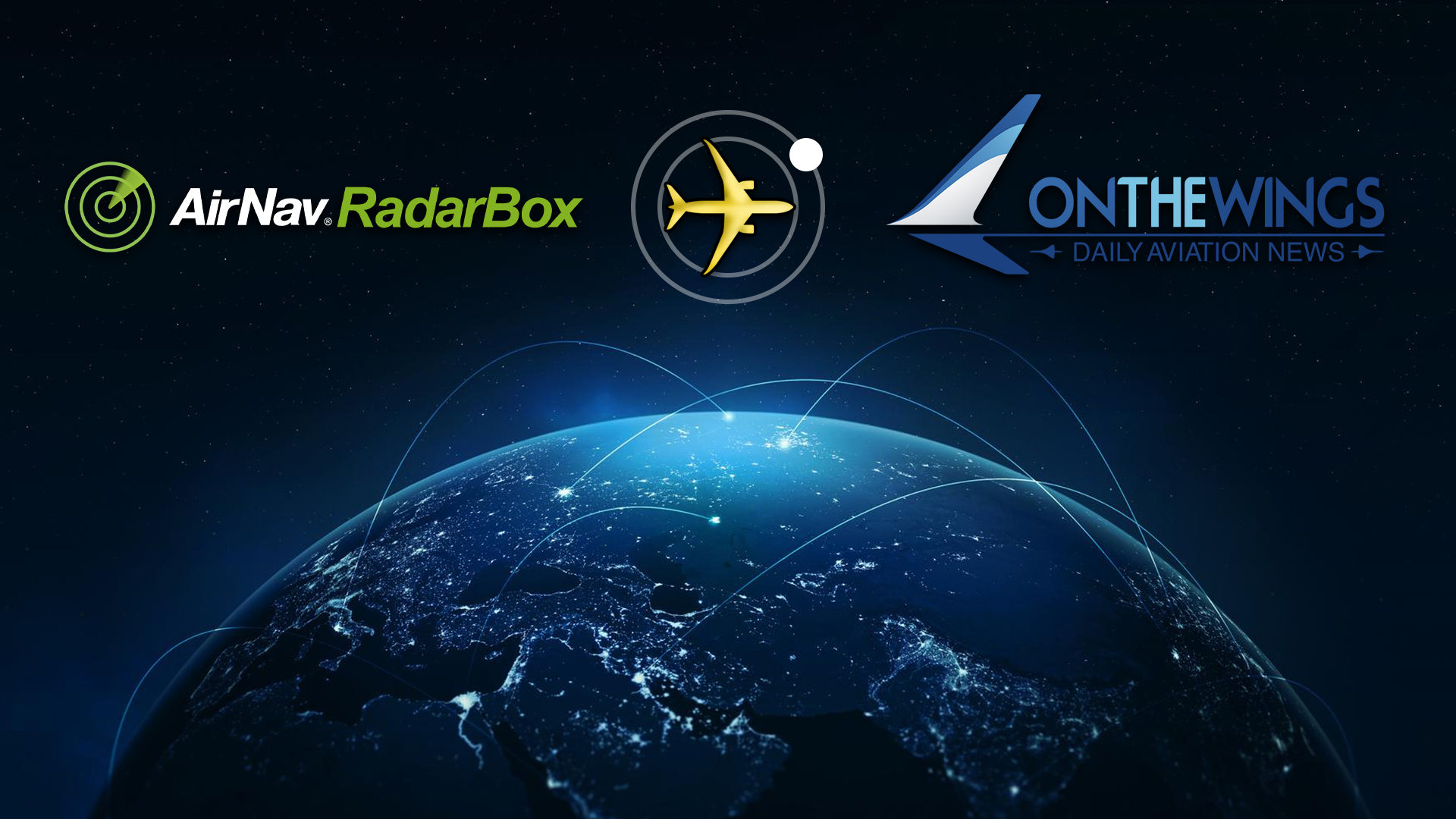 Imagen promocional de la colaboración con AirNav RadarBox