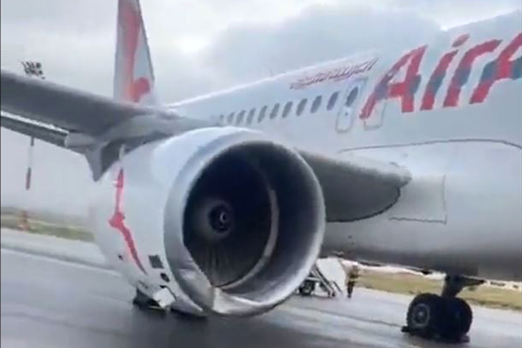 Daños en el motor número 2 del Airbus A320 de Air Arabia Maroc