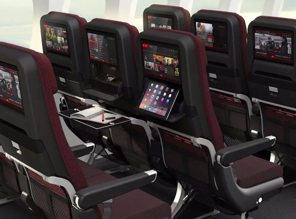 Nuevo interior de Qantas en Economy.