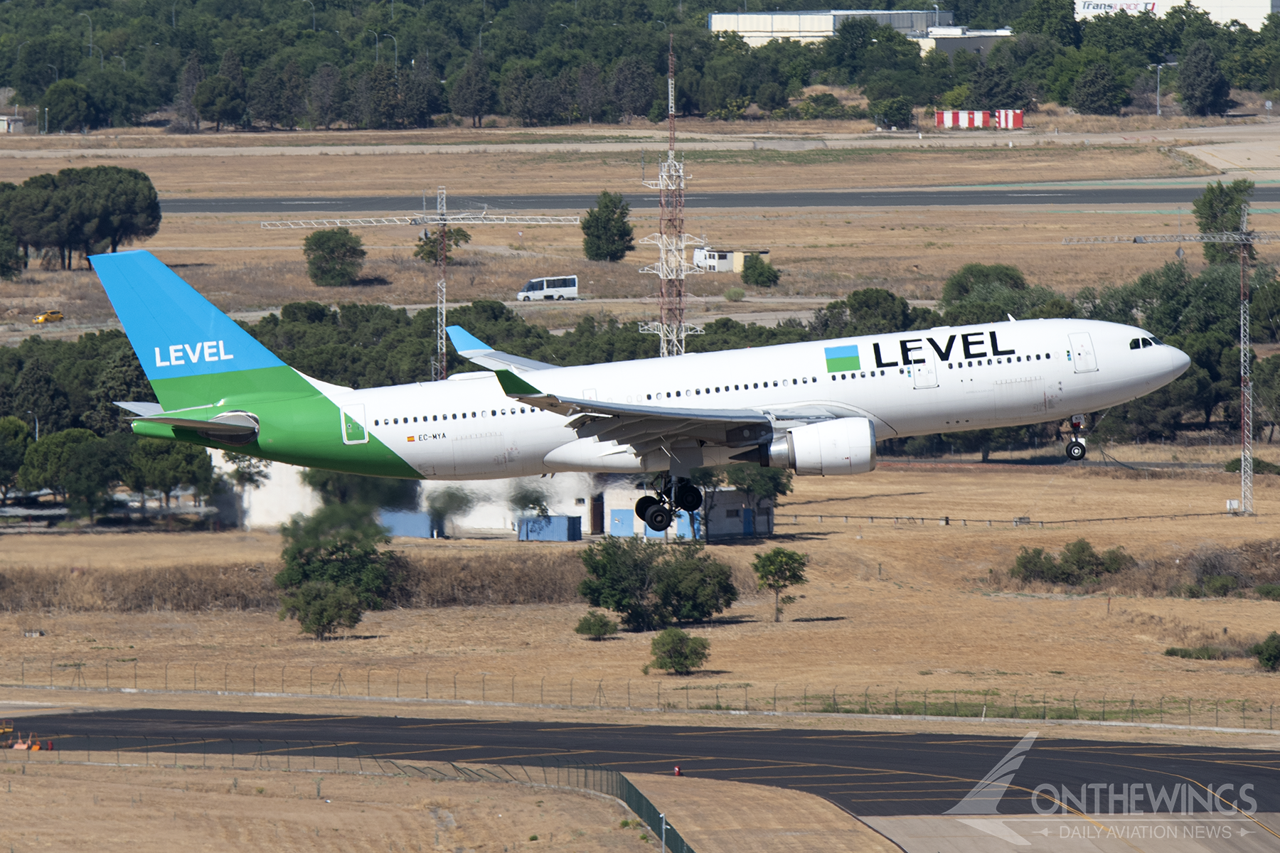 Uno de los Airbus A330-200 heredados por LEVEL de la matriz, Iberia.