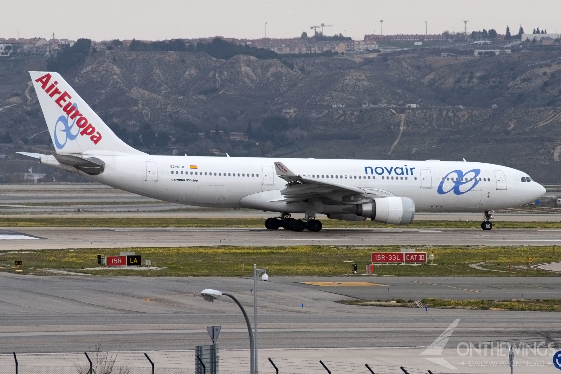 Novair llegó a alquilar dos A330-200 a Air Europa, que llevaron títulos parciales de la aerolínea sueca.