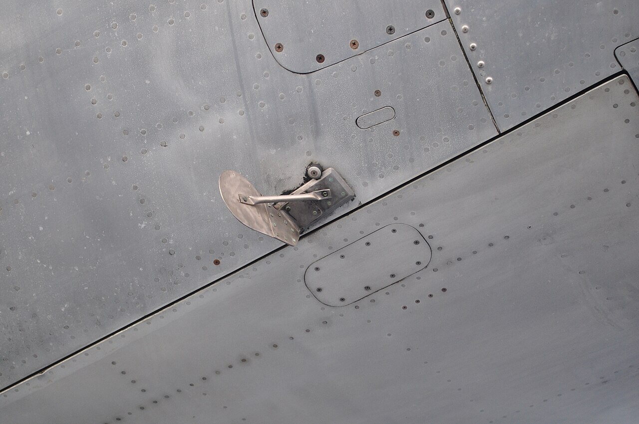 Un dispositivo Cooper Vane instalado en un Boeing 727