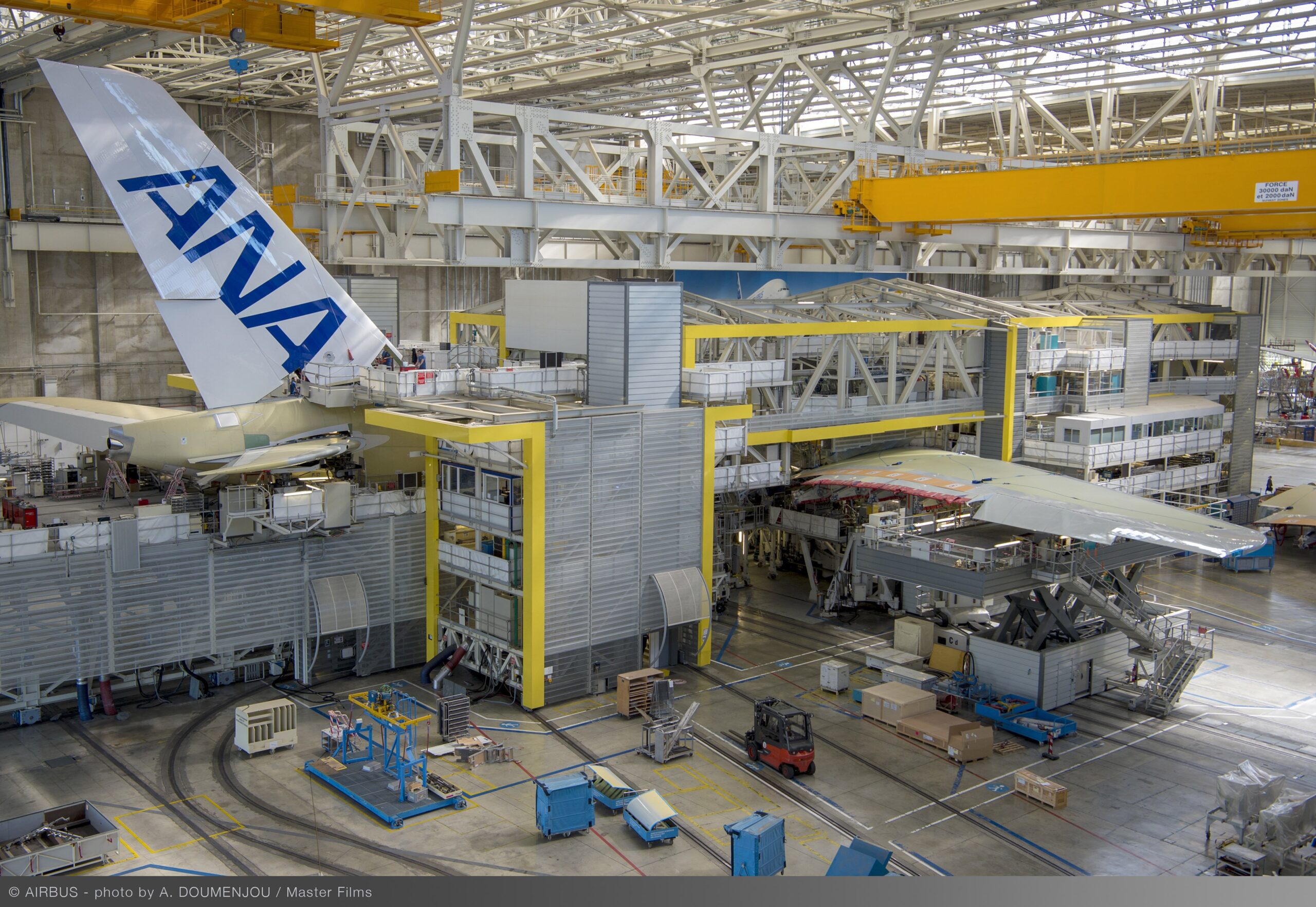 FAL del A380 en Toulouse, Francia. Foto: Airbus