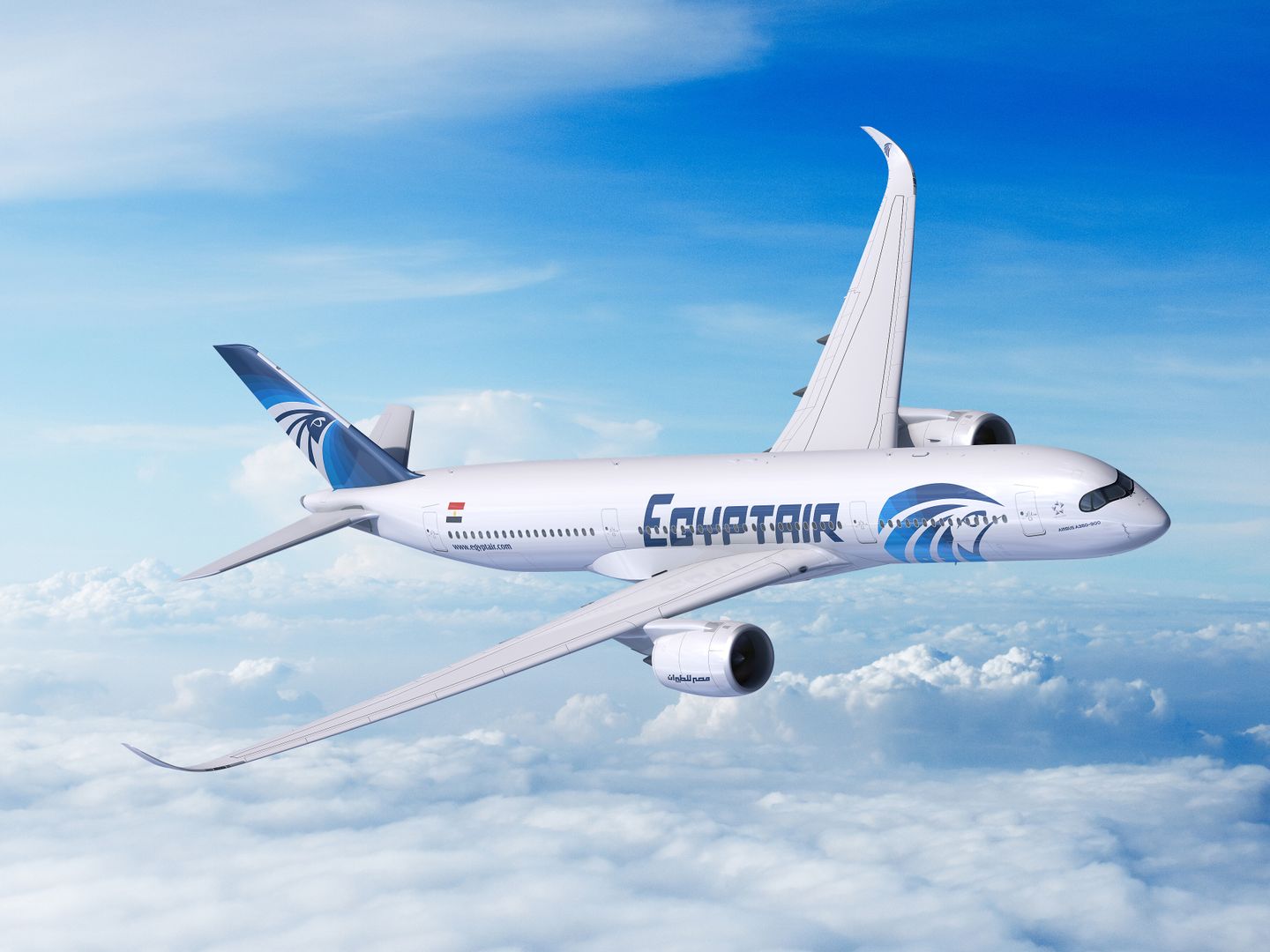 EgyptAir se convierte en nuevo operador del Airbus A350 tras el contrato firmado en el Dubái Airshow. Foto: Airbus