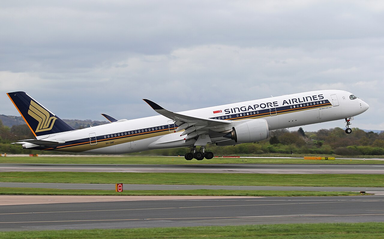 Airbus A350-900 de Singapore Airlines. Foto: Russell Lee