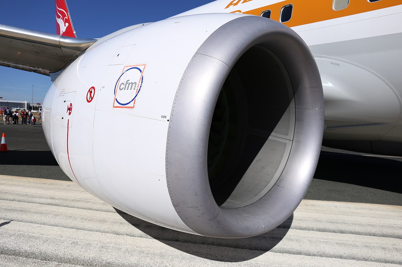 Un motor CFM56 montado en un Boeing 737. Este modelo es donde se han encontrado más piezas de AOG Technics. Foto: Bidgee