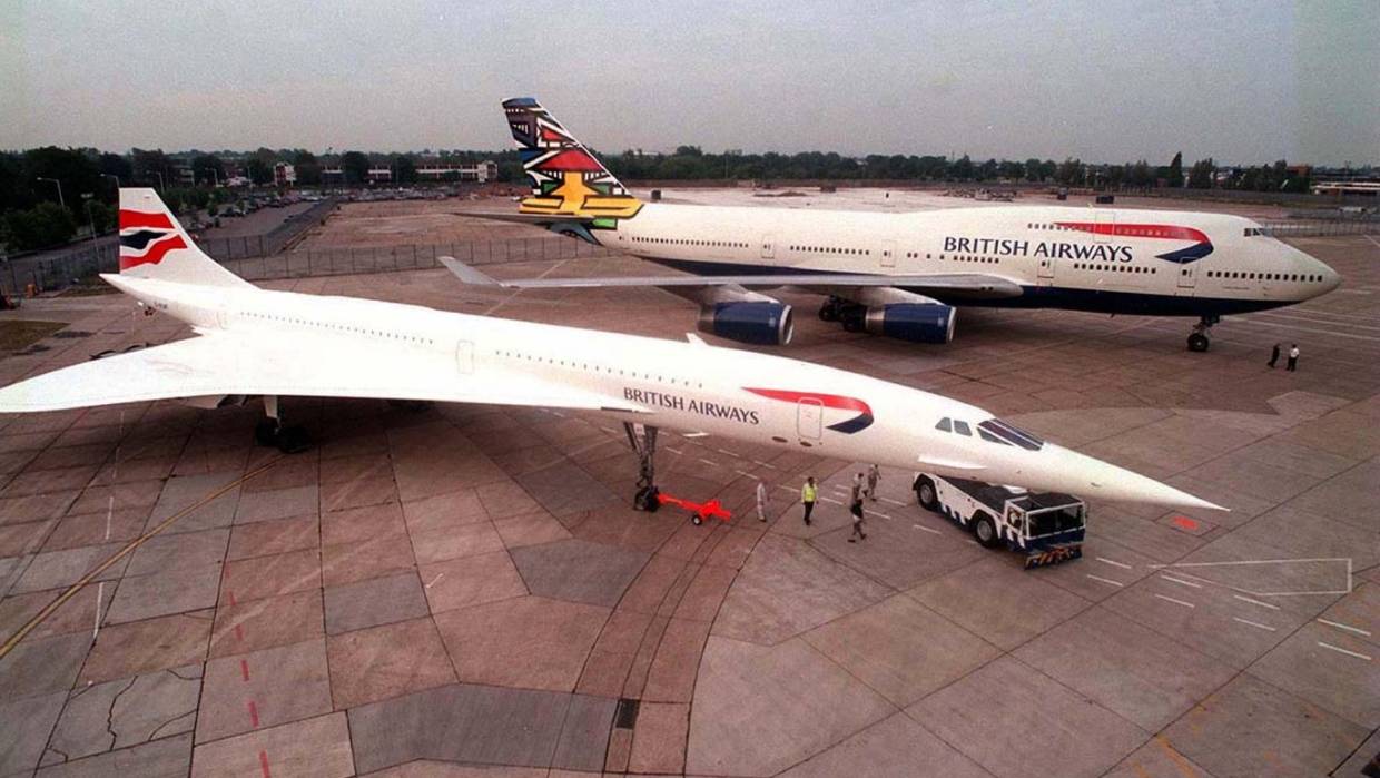 El Concorde y el Boeing 747 han sido y aún son dos de los aviones más legendarios de todos los tiempos. Foto: British Airways.