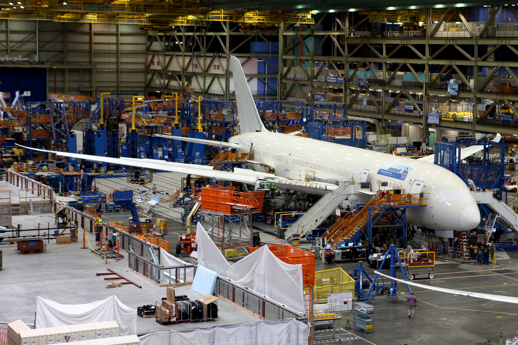 El Boeing 787 también se fabricaba en Everett, hasta que toda la producción fue trasladada a Carolina del Sur.