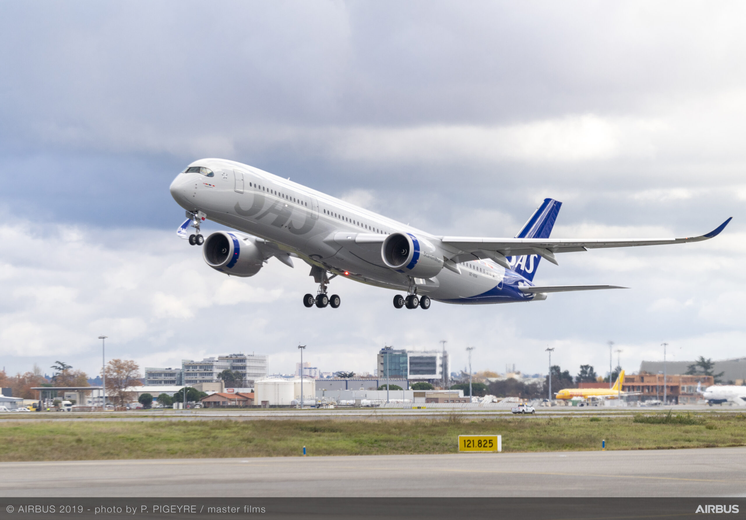 Los A350 de SAS están basados en el aeropuerto Kastrup de Copenhague. Foto: Airbus