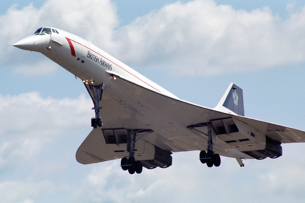 El Concorde con matrícula G-BOAF cuando llevaba la librea G-BOAF de British Airways. Foto: Anthony Noble