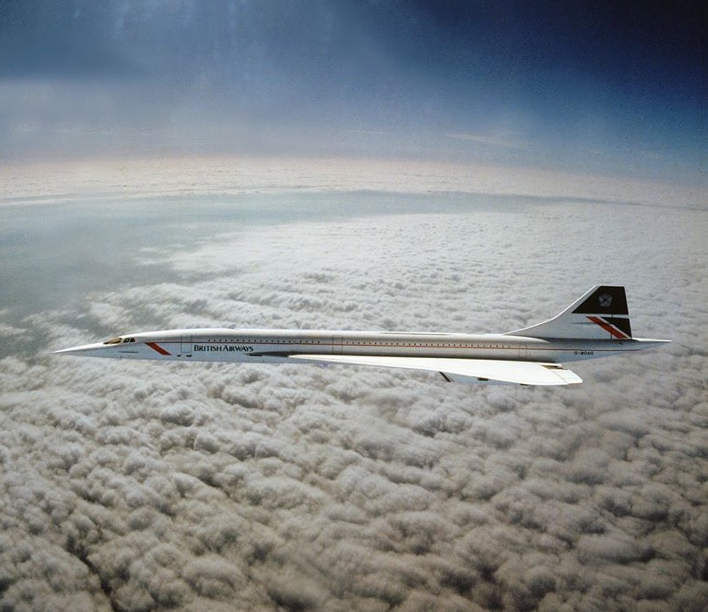 La foto de un Concorde tomada a más velocidad. Foto: Adrian Meredith / RAF