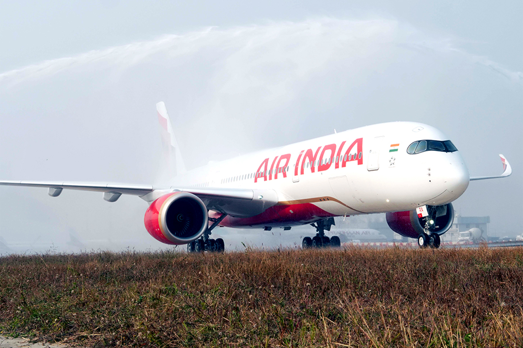 El primer A350-900 de Air India ha llegado a Delhi el 23 de diciembre. Foto: Air India