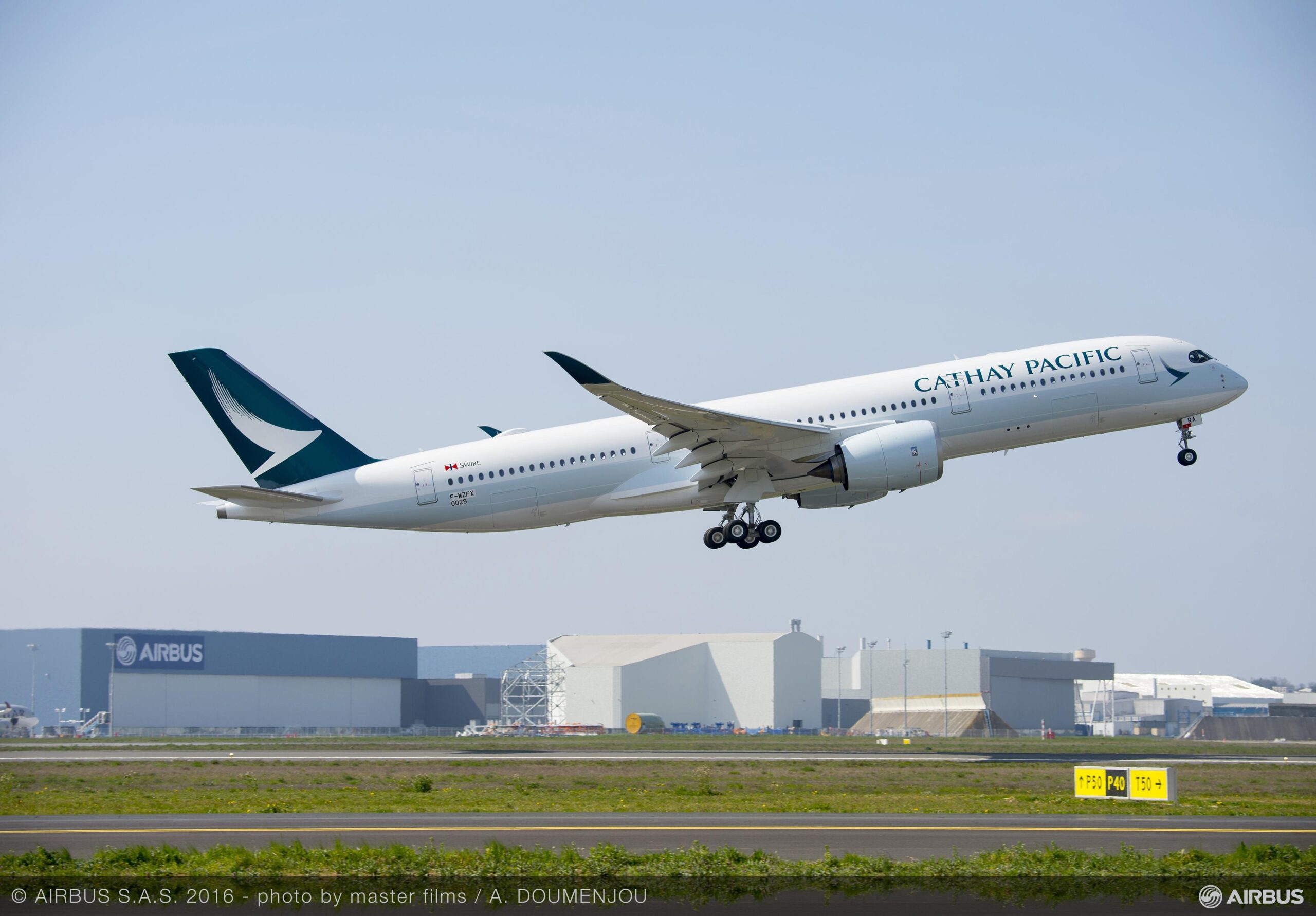 Cathay Pacific utilizará el A350-900 en su ruta a Barcelona. Foto: Airbus