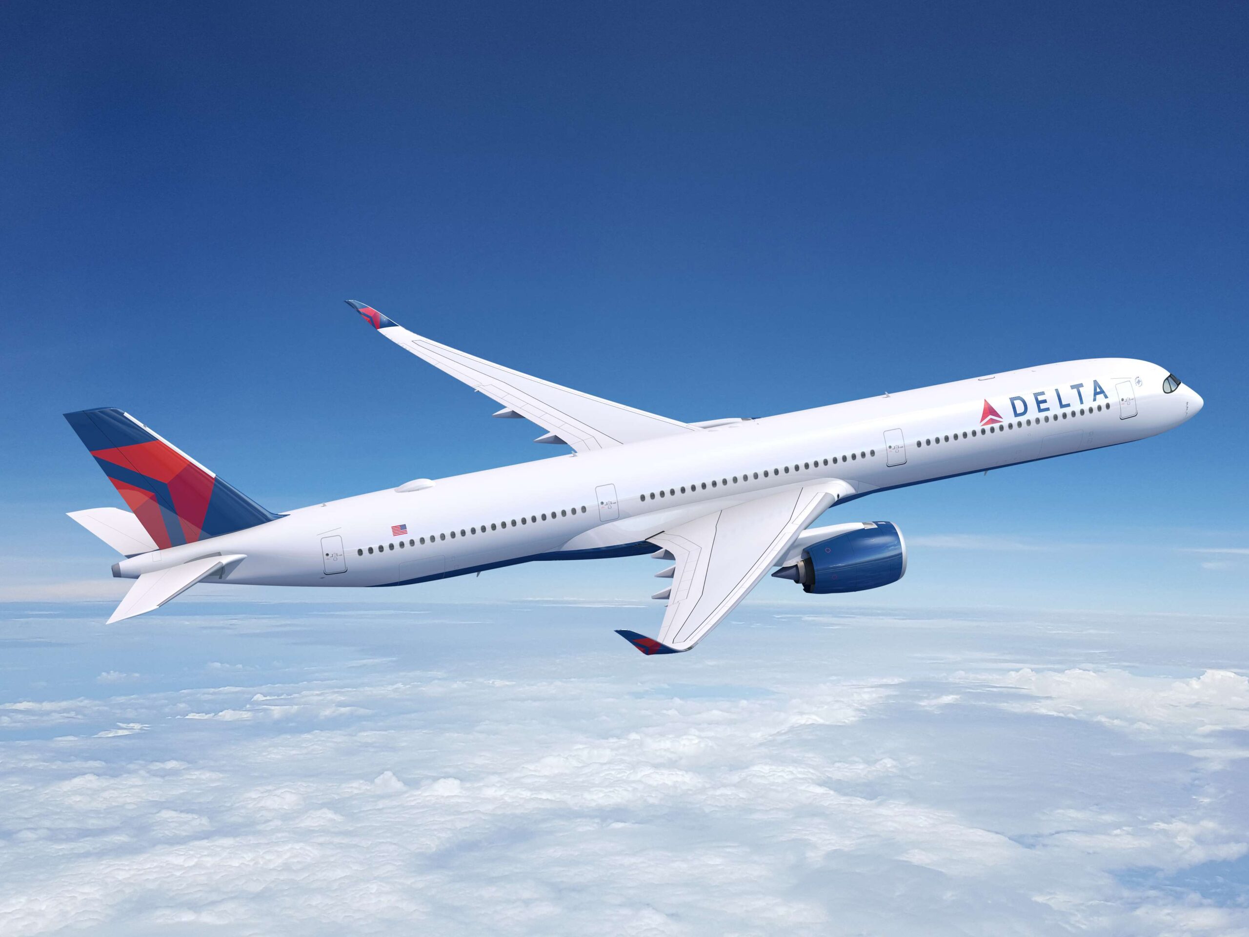 Render del A350-1000 de Delta Air Lines. Foto: Airbus