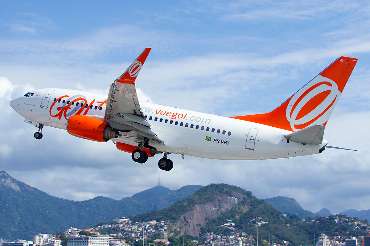 Uno de los Boeing 737-700 de GOL. Foto: Nicolas Fagundes Figueiredo