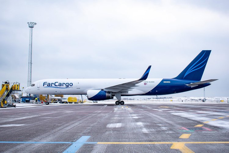 El 757 de FarCargo en Malmö. Foto: FarCargo