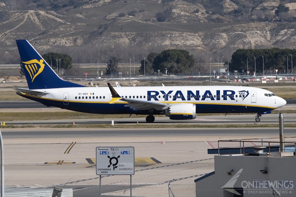 Boeing B737 MAX8-200 de Ryanair